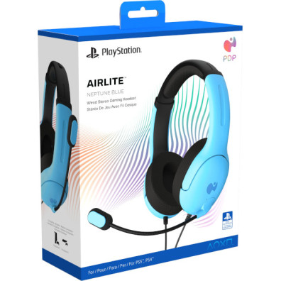 PDP AIRLITE WIRED HEADSET NEPTUNE BLUE (PS4)