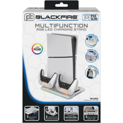 BLACKFIRE MULTIFUNCTION RGB LED CHARGING STAND SLIM  (STANDARD & DIGITAL)