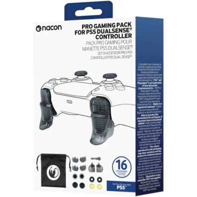 NACON PRO GAMING PACK FOR PS5 DUALSENSE CONTROLLER ( 16 ACCESSORIES )