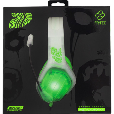 FR-TEC GAMING HEADSET LED LIGHT GHOST H28 (PS4/XBX/XBOX/SWITCH/PC)