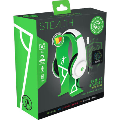 STEALTH GAMING HEADSET GREEN & WHITE REFEREE EDITION (PS5/PS4/XBX/XBONE/SWITCH/PC/MOBILE)