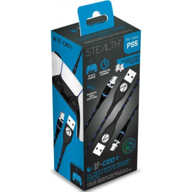 STEALTH TWIN MAGNETIC PLAY & CHARGE 2 CABLES (3 M)