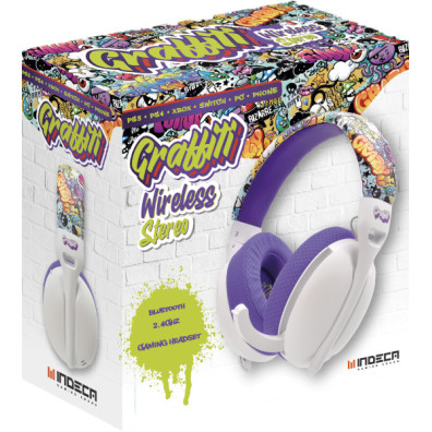INDECA WIRELESS STEREO HEADSET GRAFFITI (PS5/XBX/PS4/SWITCH/PC/PHONE)