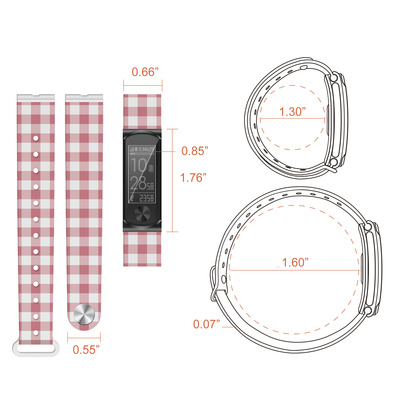 Pulsera Leotec Smartband Cool HR Cloth Rosa