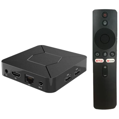 Q5 iATV H313 PowerTV - TV Box Android 10 Dual Wifi Control por Voz