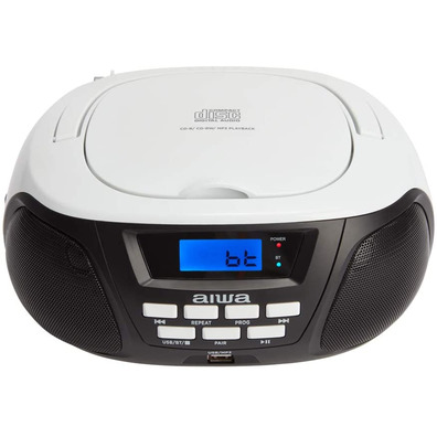 Radio CD Aiwa Boombox BBTU-300BW Negro