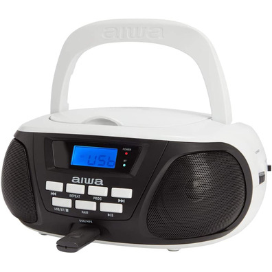 Radio CD Aiwa Boombox BBTU-300BW Negro