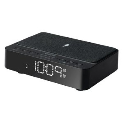 RADIO DESPERTADOR AIWA CR-30BK CARGA INALAMBRICA USB LED FM REGULABLE 5W