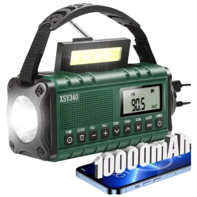 Radio de Emergencia Portátil XSY340 con Batería de 10000 mAh