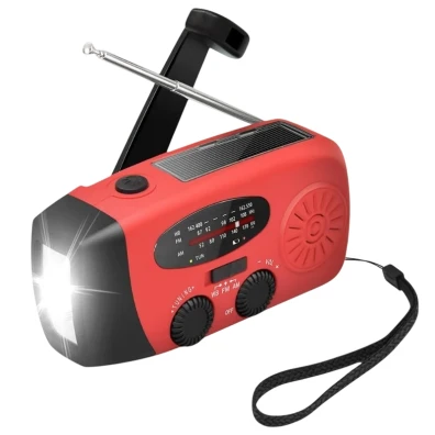 Radio Stonego 2000 mAh Rojo - Radio de Emergencia