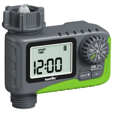 Rainpoint ITV105 Temporizador de Riego Gris y Verde