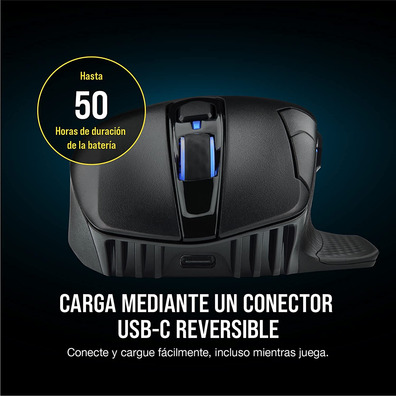 Ratón Corsair Dark Core RGB RF Wireless+Bluetooth Óptico 18000DPI