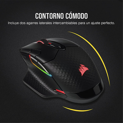 Ratón Corsair Dark Core RGB RF Wireless+Bluetooth Óptico 18000DPI