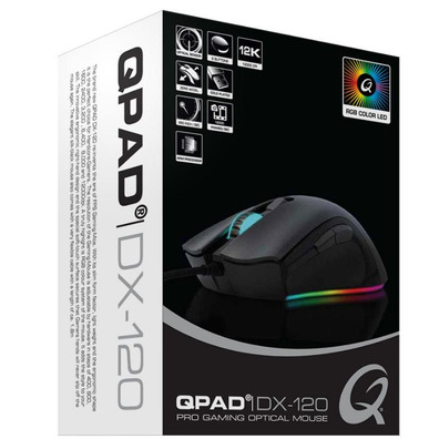 Ratón Gaming QPad DX-120 12.000DPI FPS Gaming Mouse