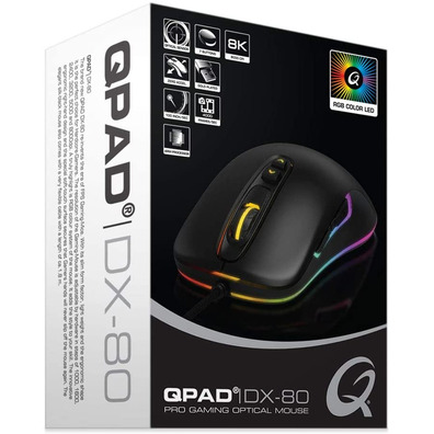 Ratón Gaming QPAD DX-80 8000 DPI