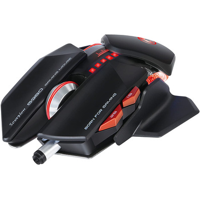 Ratón Gaming Scorpion G980BK 6000 DPI Negro