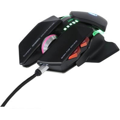 Ratón Gaming Scorpion G980BK 6000 DPI Negro