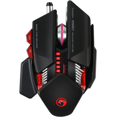 Ratón Gaming Scorpion G980BK 6000 DPI Negro