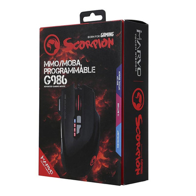 Ratón Gaming Scorpion G986 8000 DPI