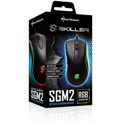 Ratón Gaming Sharkoon Skiller SGM2 Negro