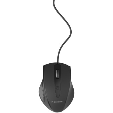RATON OPTICO GEMBIRD CON CABLE, NEGRO