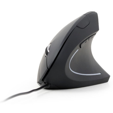 Ratón Con Cable Y Sensor Óptico Gembird Mus-ergo-01 3200 Dpi Negro