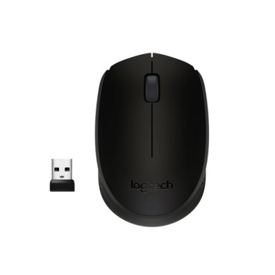 RATÓN INALÁMBRICO ÓPTICO LOGITECH B170 CON RECEPTOR NANO NEGRO