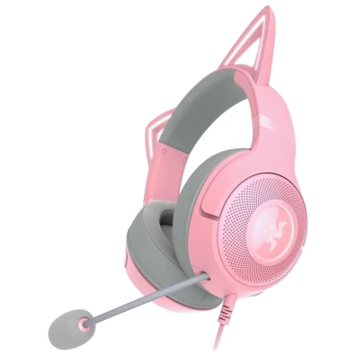 Razer Kraken Kitty V2 USB Rosa - Auriculares Gaming innovadores
