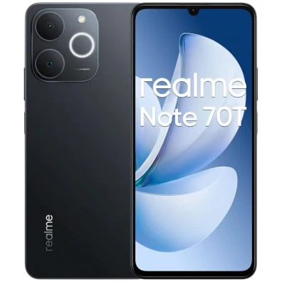 Teléfono Realme Note 70T en Negro, 4GB RAM y 128GB ROM