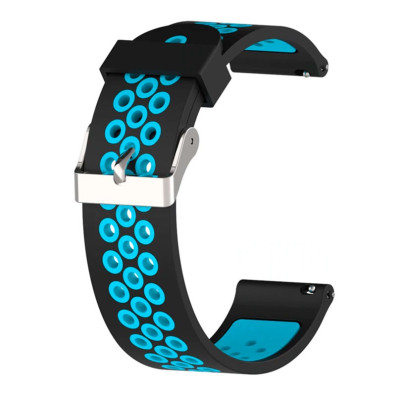 Correa Universal de Silicona 20mm para Xiaomi, Amazfit, Samsung, Huawei, Realme y Ticwatch - Azul