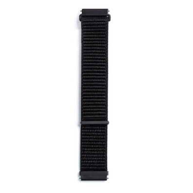 Correa Universal 22mm Nailon para Smartwatch Xiaomi/Amazfit/Samsung/Huawei/Realme/Ticwatch - CROCOCASE - Negro