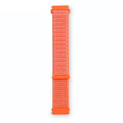 Correa Universal de Nailon 20mm para Smartwatch Xiaomi/Amazfit/Samsung/Huawei/Realme/Ticwatch - CROCOCASE - Naranja