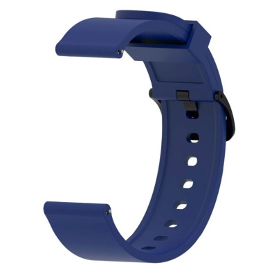 Correa Universal Silicona 20mm para Smartwatch Xiaomi/Amazfit/Samsung/Huawei/Realme/Ticwatch - Azul oscuro
