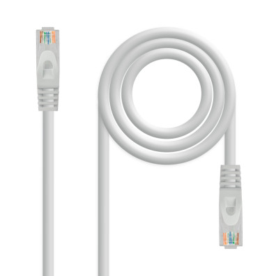 Cable de Red RJ45 CAT6A UTP 5m - Gris NanoCable