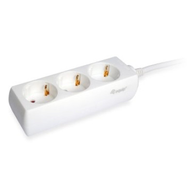 REGLETA EQUIP con 3 tomas y cable de red de 1.5 metros