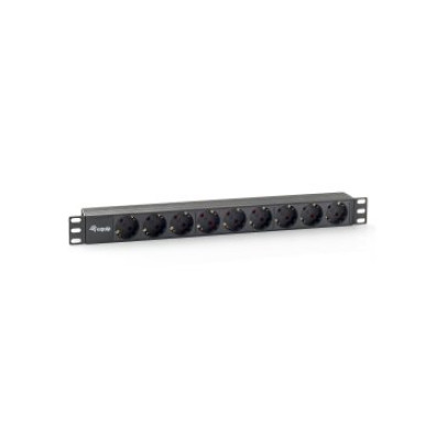 Regleta para Rack 19" 1U con 9 tomas - Marca EQUIP