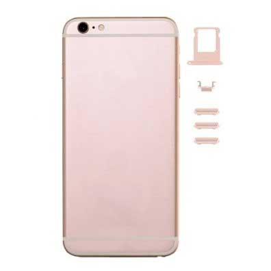 Reparación Carcasa Trasera iPhone 6S Oro Rosa + Botones Laterales + SIM