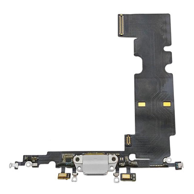 Repuesto Audio Dock Conector Flex - iPhone 8 Plus Plata