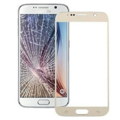 Repuesto Cristal frontal Samsung Galaxy S6 G920 Dorado