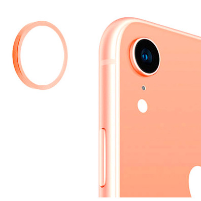 Repuesto Cubierta Metal Cámara Trasera - iPhone XR Coral