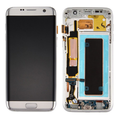 Repuesto Pantalla Completa con Marco Samsung Galaxy S7 Edge Plata
