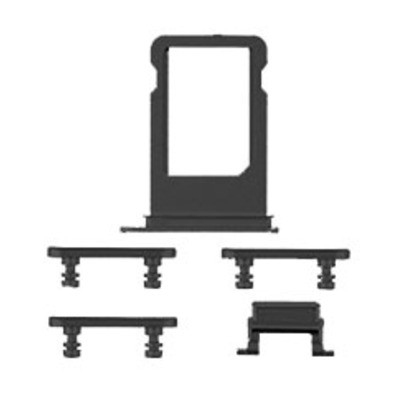 Repuesto Bandeja SIM + Botones Laterales - iPhone 8 Negro