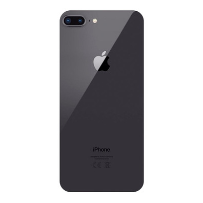Repuesto Tapa Trasera con Adhesivo (iPhone 8 Plus) Negro