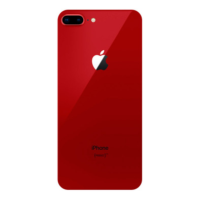 Repuesto Tapa Trasera con Adhesivo (iPhone 8 Plus) Rojo