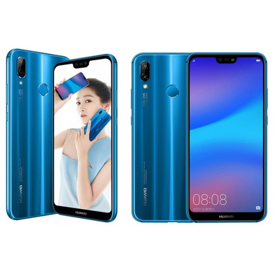 Repuesto tapa trasera para Huawei P20 Lite / Nova 3E Azul