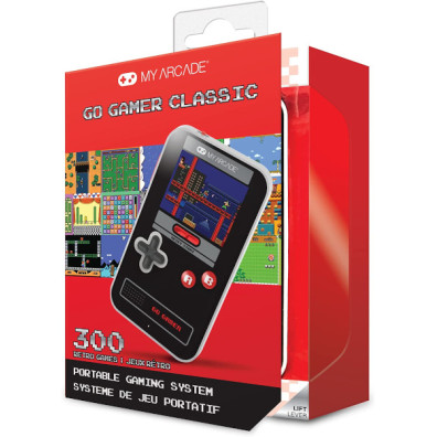 MY ARCADE POCKET PLAYER GO GAMER CLASSIC NEGRA/ROJA (300 GAMES)