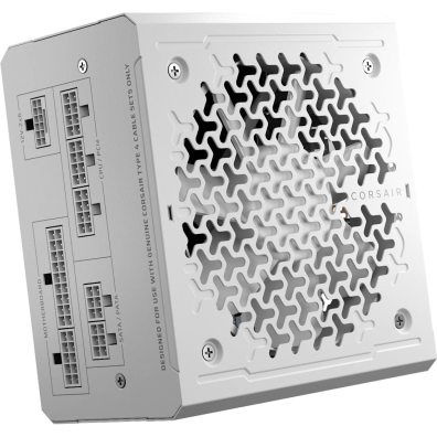 FUENTE ALIM. MODULAR CORSAIR ATX 3.1 PCIe 5.1 RM850e 850W WHITE CIBENETICS GOLD - Cybenetics Gold