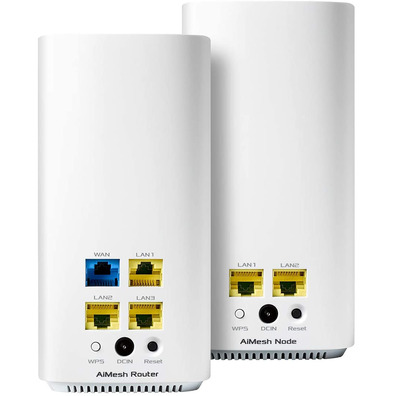Router Wireless ASUS Zenwifi AC Mini CD6 Pack x3 Blanco AIMESH
