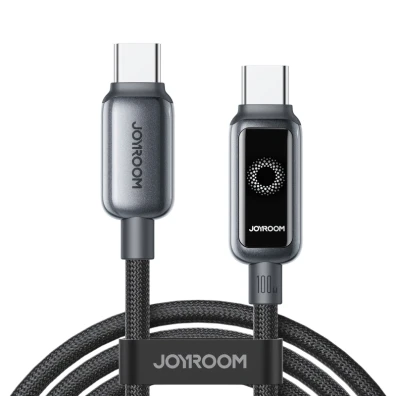 Joyroom Cable USB-C a USB-C Intelligent Power‑Off 100 W 1,2 m Negro