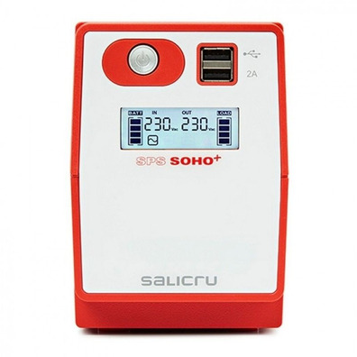 SAI Línea Interactiva Salicru SPS 500 SOHO+ 500VA/300W 2*Schuko